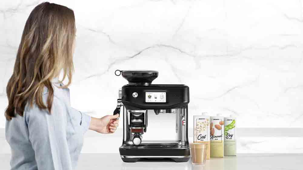 Pákové Espresso Sage SES882BTR s alternativními typy mléka _03