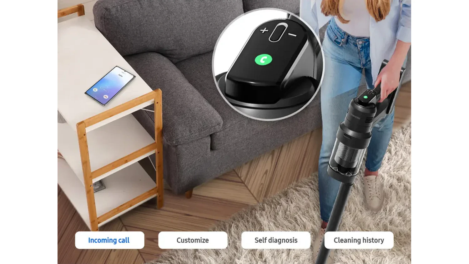 Tyčov vysvač Samsung podporuje pripojenie k WiFi.