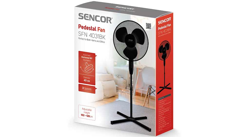 Balení stojanového ventilátoru Sencor SFN 4031BK_03