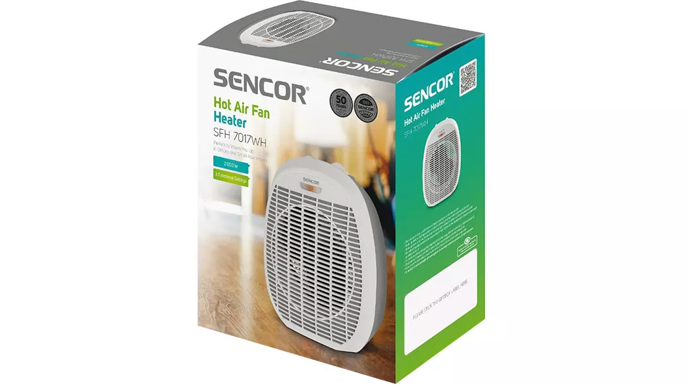 Teplovzdušný ventilátor Sencor SFH 7017WH