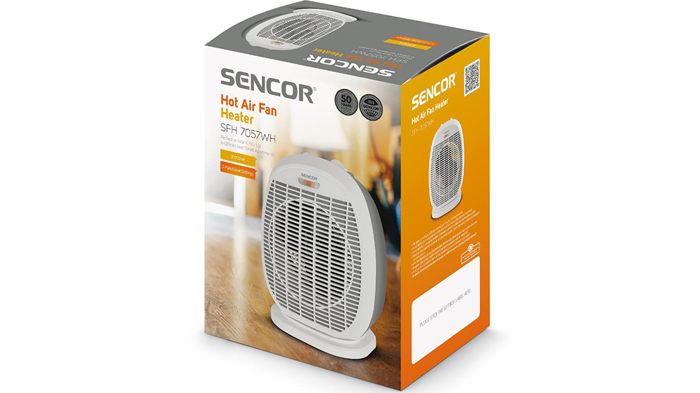 Teplovzdušný ventilátor Sencor SFH 7057WH