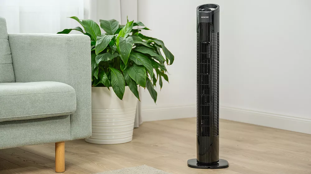 Sloupov&yacute; ventil&aacute;tor Sencor SFT 3108BK