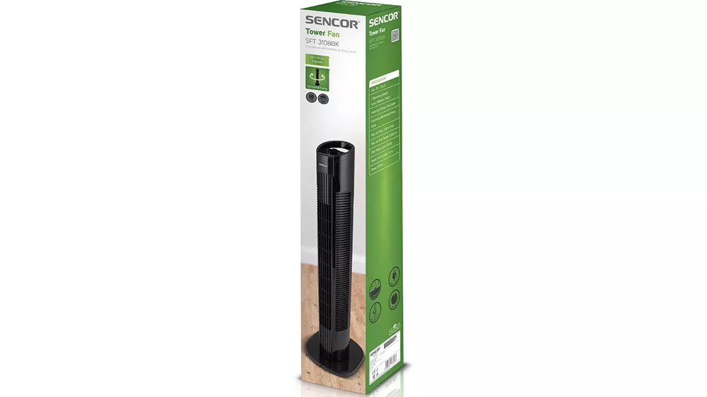Sloupov&yacute; ventil&aacute;tor Sencor SFT 3108BK