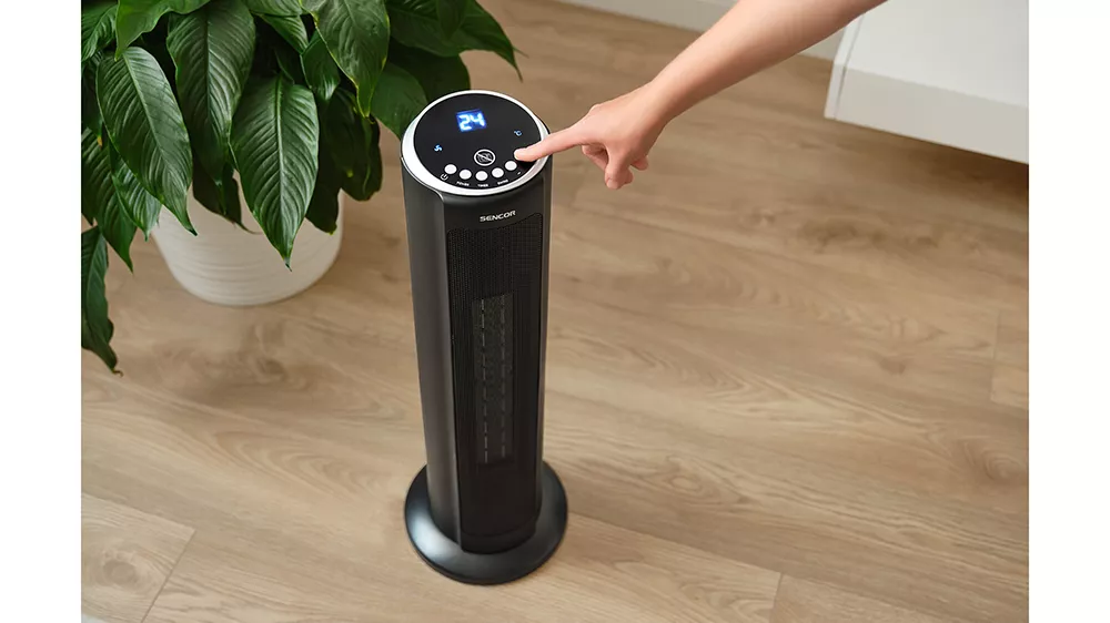 Sloupové topidlo Sencor SFH 8990BK jako spolehlivý pomocník