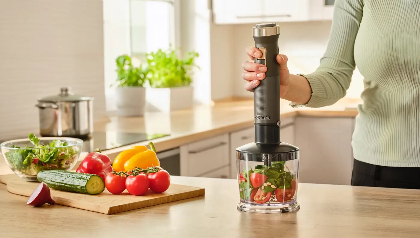 Food processor se &scaron;irok&yacute;m využit&iacute;m