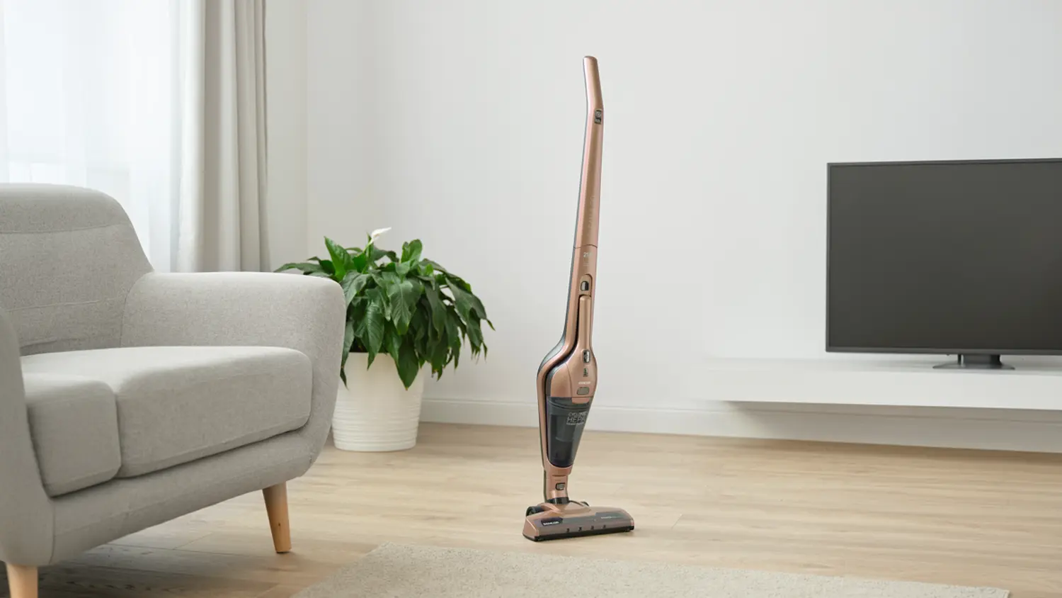 Tyčov&yacute; vysavač Sencor SVC 0606GD LED světlo_02