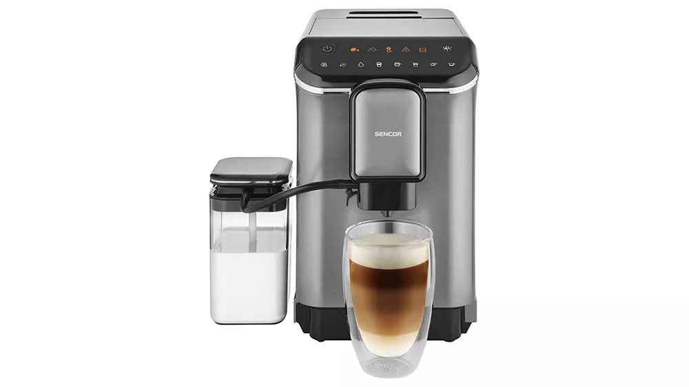 Sencor SES 8000BK kávéfőző latté készítés_07