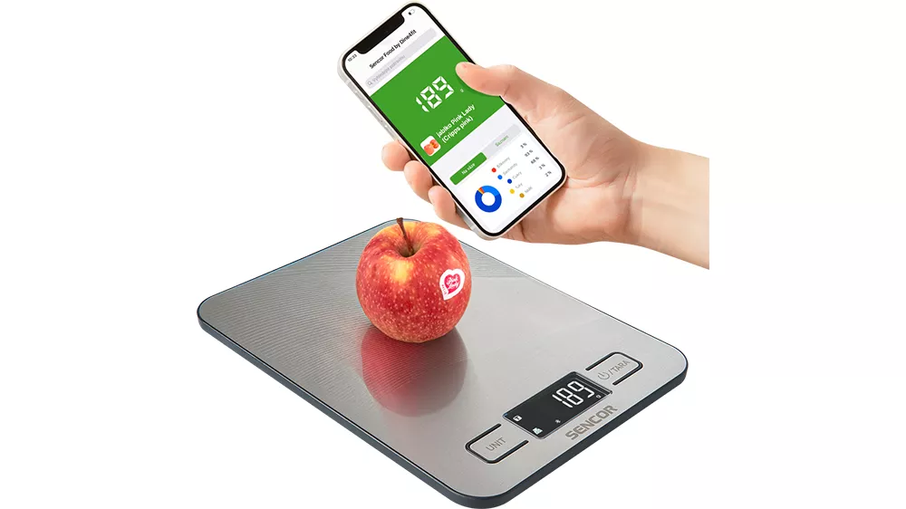Chytr&aacute; kuchyňsk&aacute; v&aacute;ha s Bluetooth Sencor SKS 8080