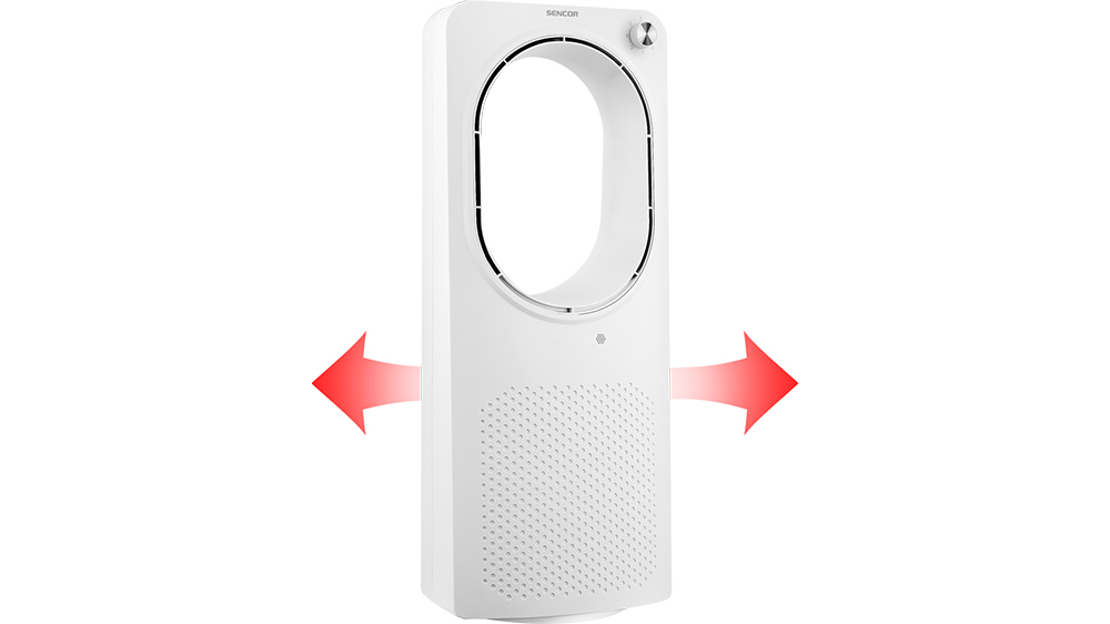 Horizont&aacute;ln&iacute; oscilace bezvrtulov&eacute;ho ventil&aacute;toru Sencor SFT 2403WH_04