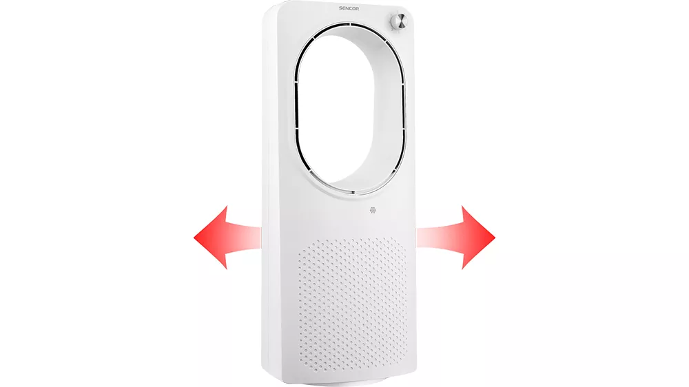 Horizontální oscilace bezvrtulového ventilátoru Sencor SFT 2403WH_04