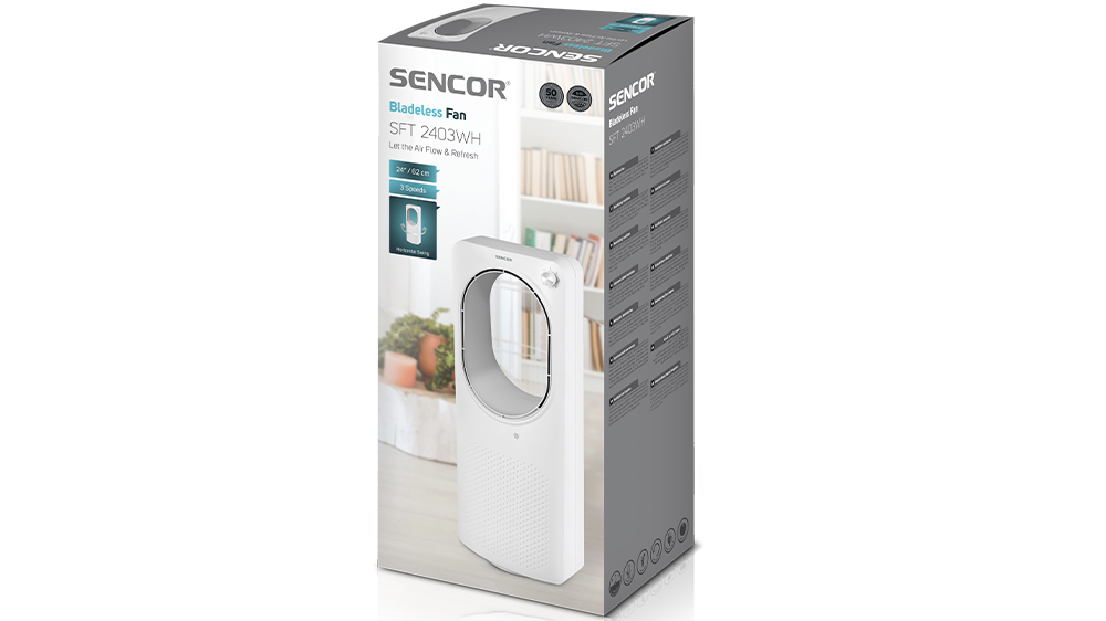 Obsah balen&iacute; bezvrtulov&eacute;ho ventil&aacute;toru Sencor SFT 2403WH_06