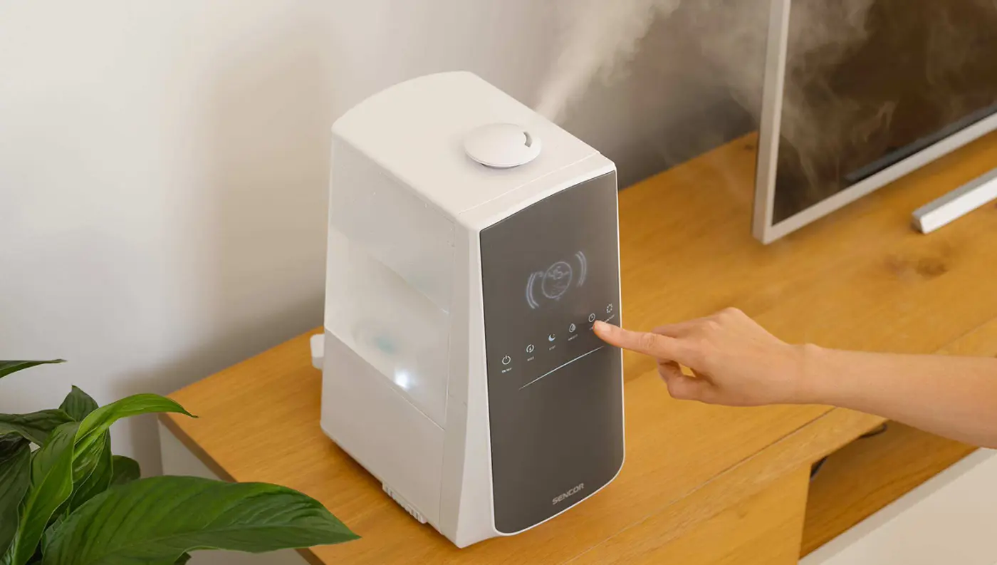 Sencor SHF 7647WH párásító érintőpanellel és LED-kijelzővel