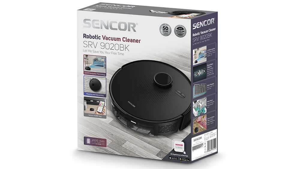Sencor Robotický vysavač SRV 9020BK