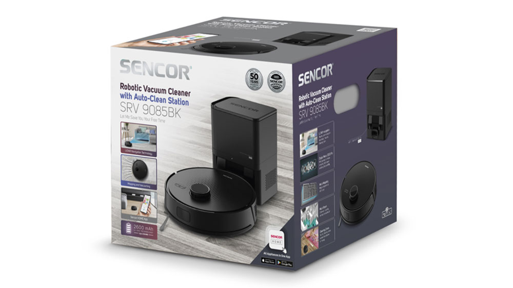 Sencor Robotický vysavač SRV 9085BK