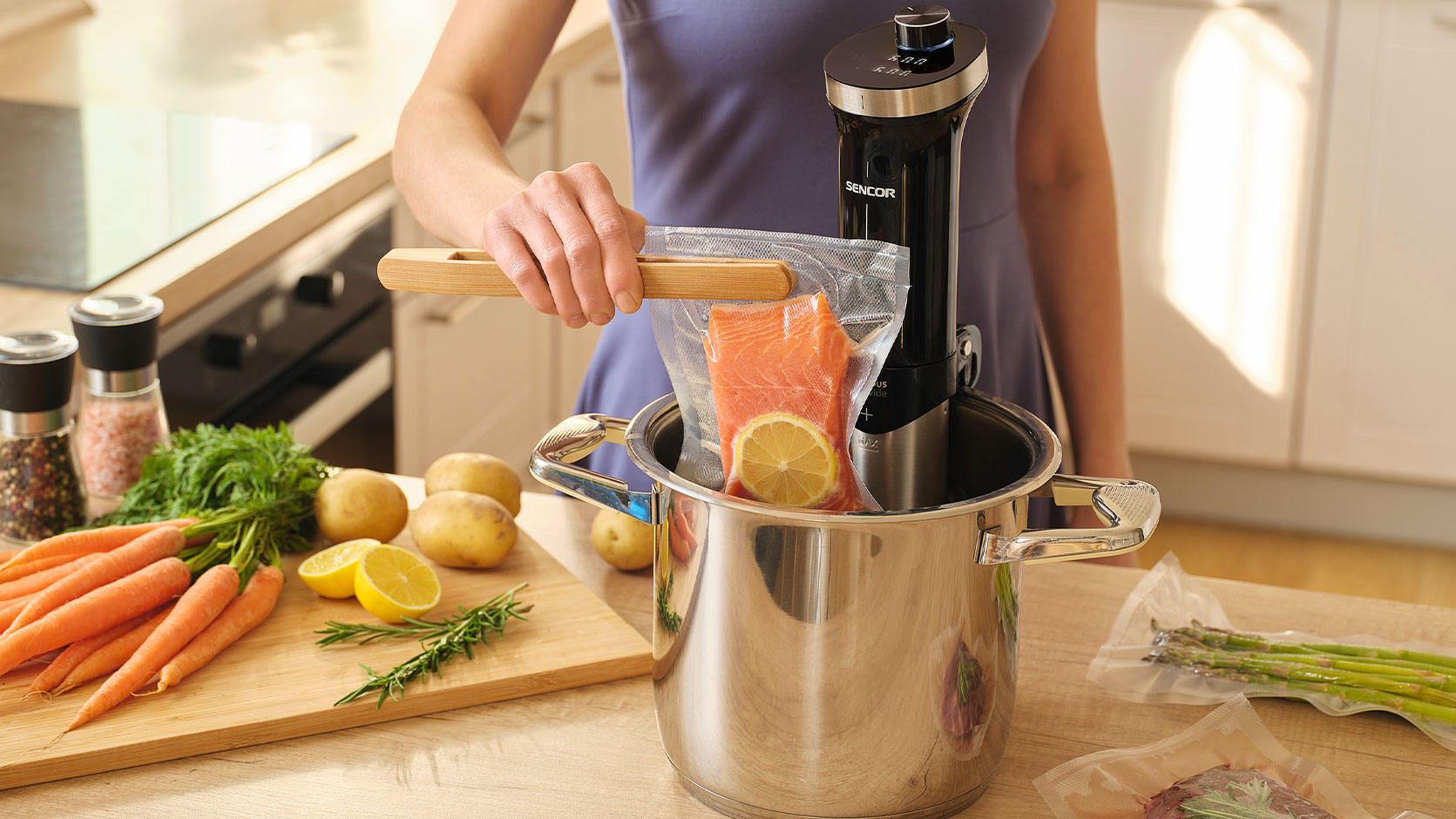 Cooking with the sous vide method