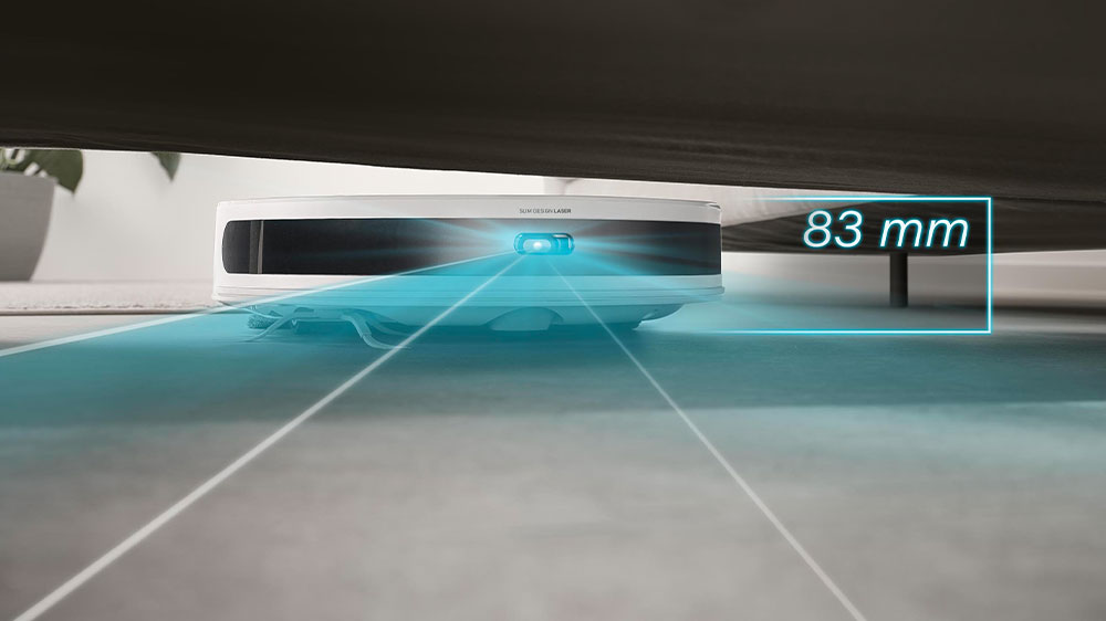 Snadno se dostane pod nábytek