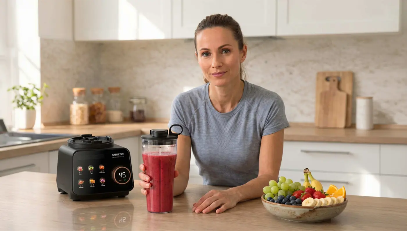 Rozmixuje smoothie na cesty
