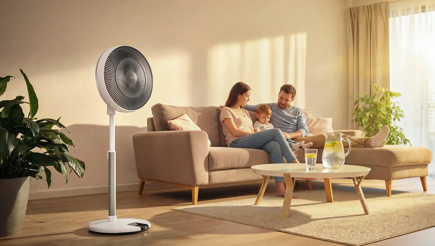 Sencor SFN 4091WH csendes állóventilátor 3D oszcillációval
