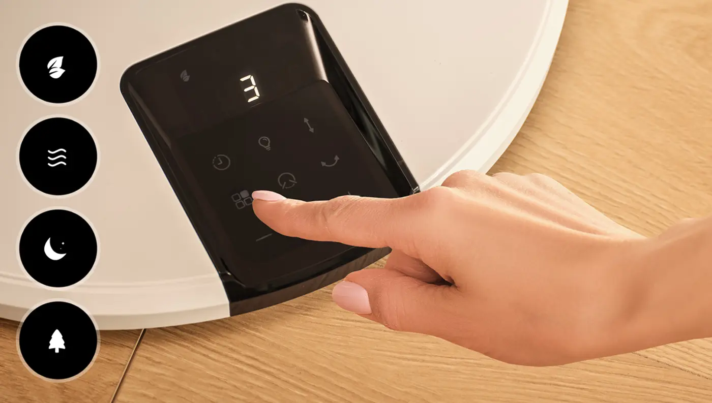 ECO és természetes szellő üzemmód az energiatakarékos felfrissüléshez
