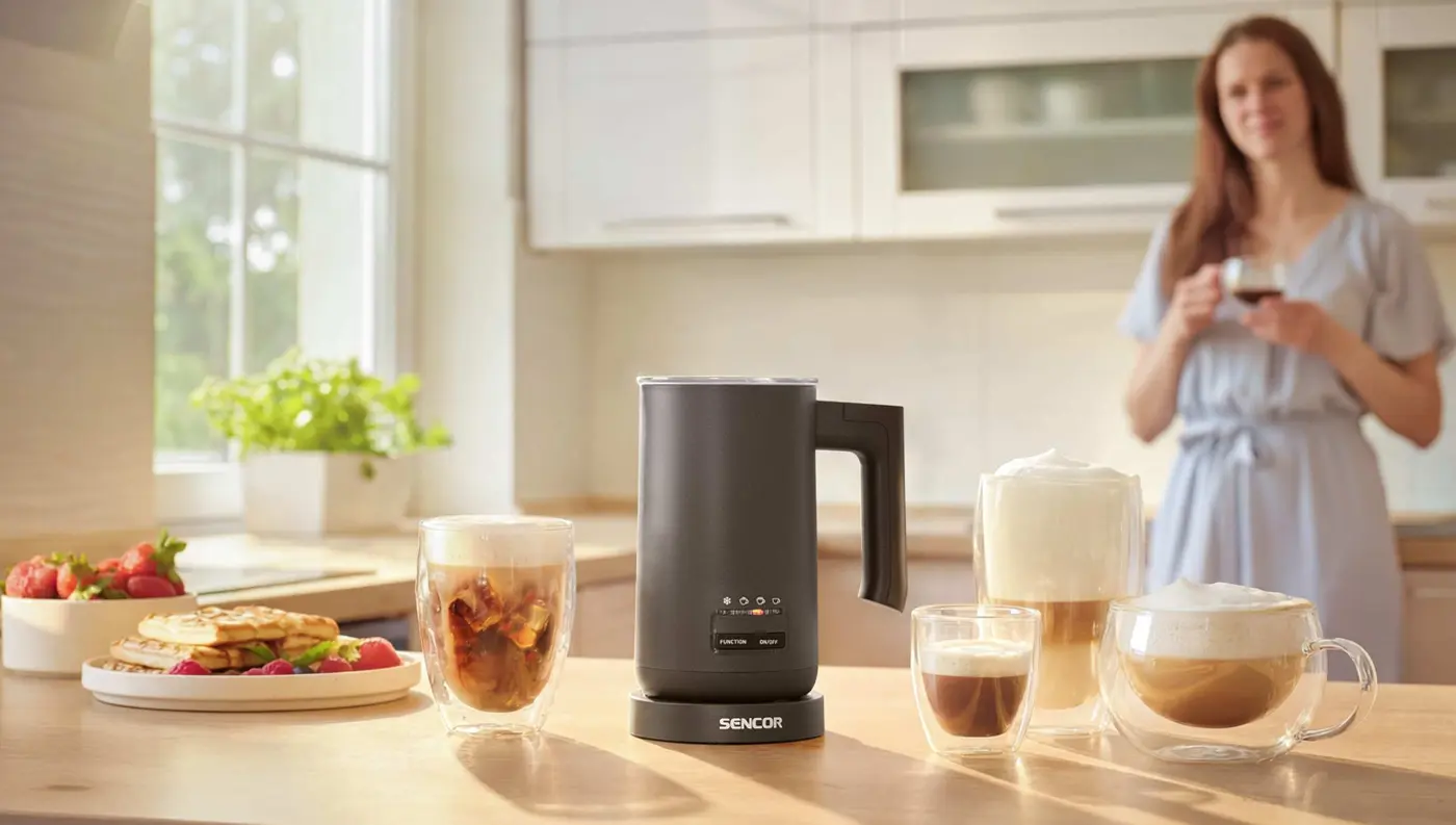 Dom&aacute;c&iacute; barista pro ml&eacute;čnou mikropěnu