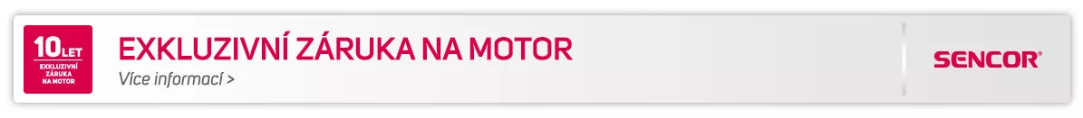 Sencor 10 let z&aacute;ruka na motor po registraci