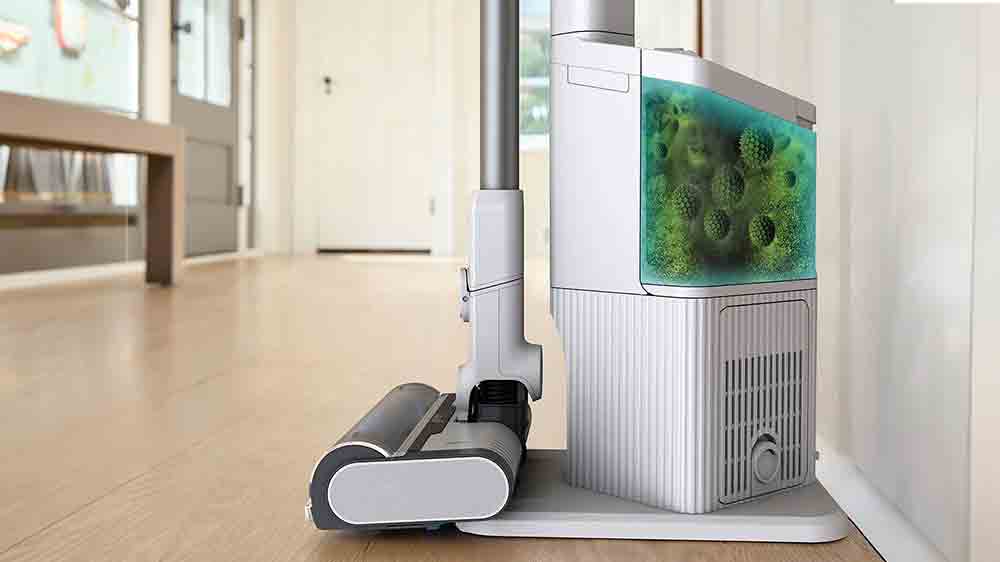 Tyčový vysavač Shark Cordless Pro BU3521EU s utěsněnou nádobou na prach v základně_03