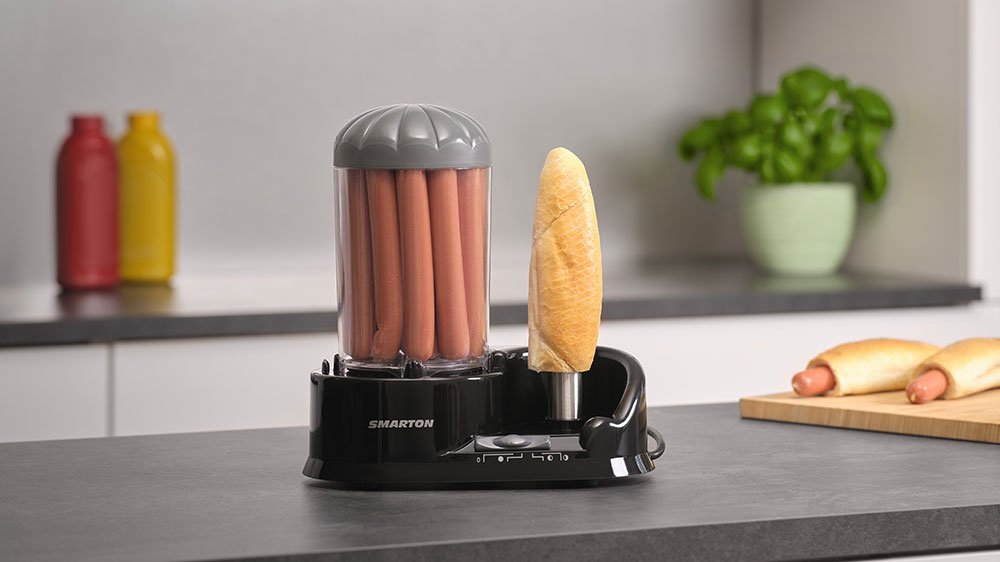 Příprava hotdogu