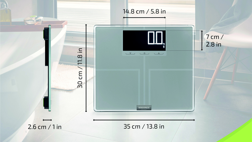 Rozměry osobní váhy Soehnle Shape Sense Connect 200 63873_03