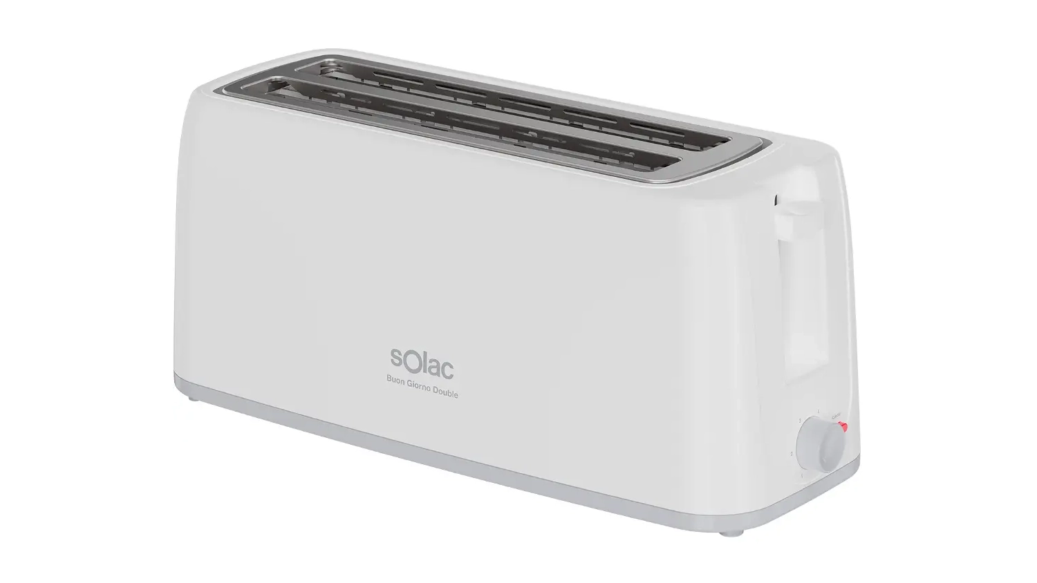 Topinkovač Solac TL5421 b&iacute;l&yacute; předn&iacute; &scaron;ikm&yacute; pohled