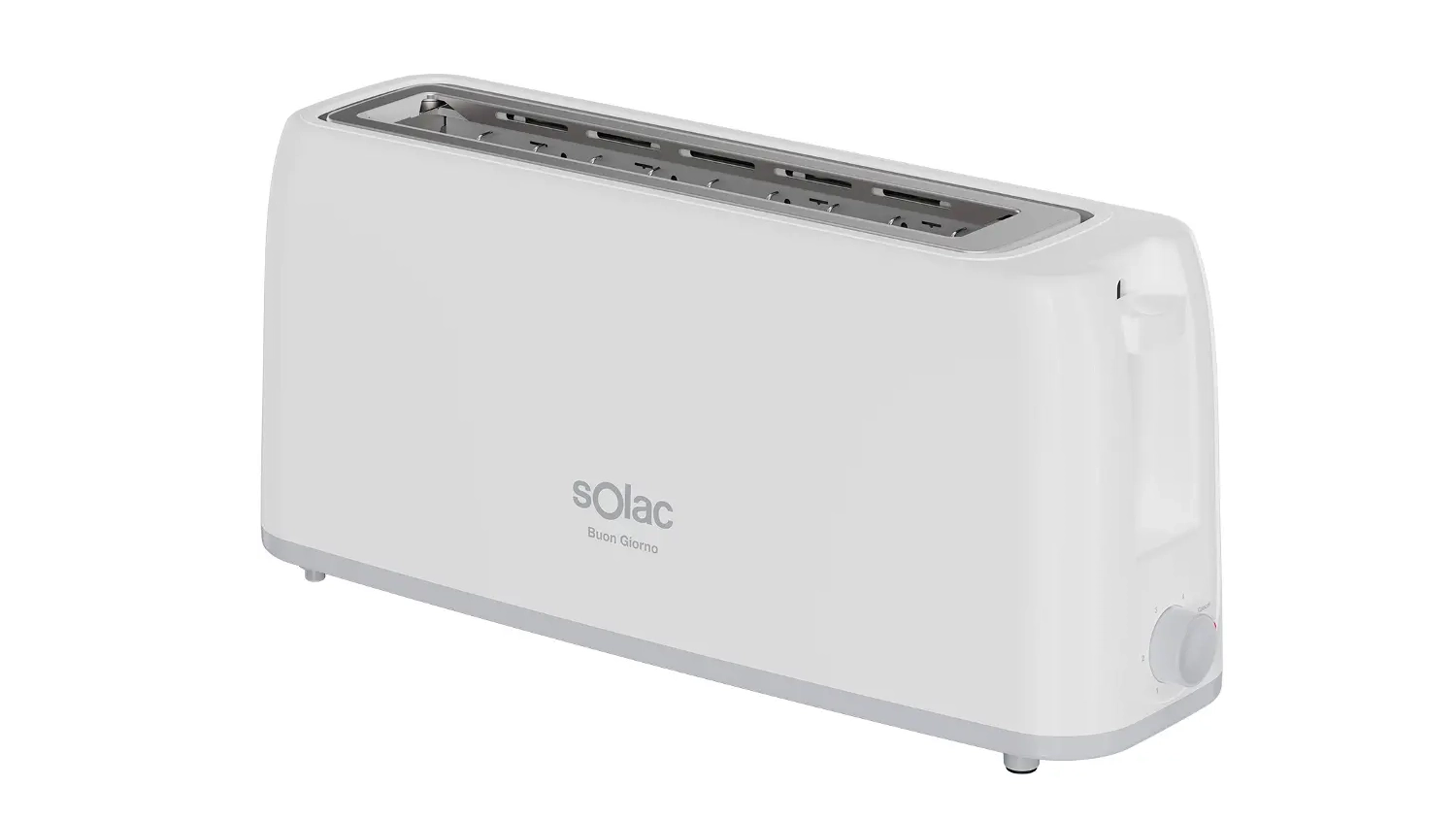 Topinkovač Solac TL5418 b&iacute;l&yacute; &scaron;ikm&yacute; předn&iacute; pohled