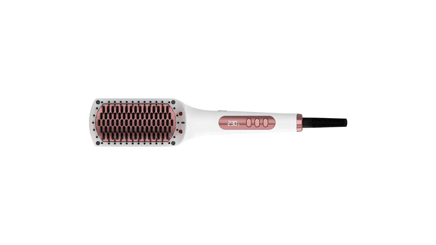 Žehlicí kartáč Solac MD7403 Expert Ion bílo-růžový horní pohled