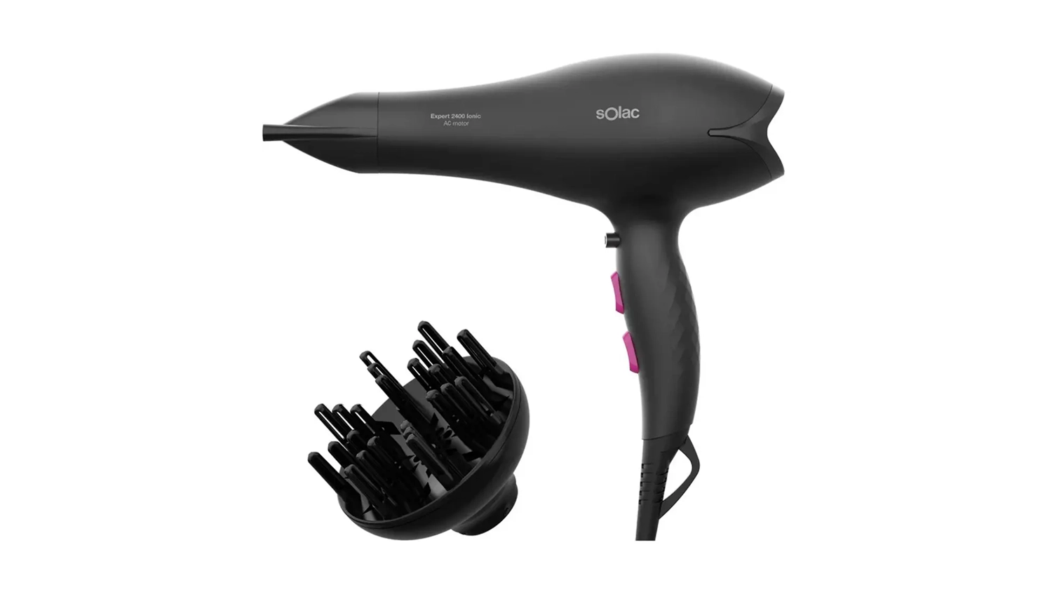 Fén na vlasy Solac SP7152 Expert Ionic černý s difuzérem