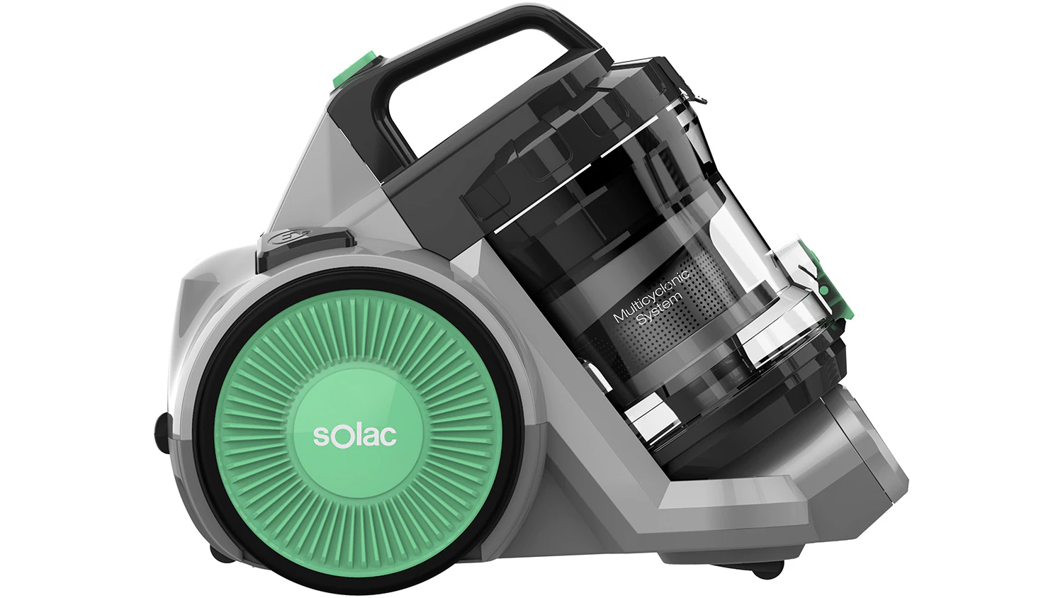 Pohled z boku na bezs&aacute;čkov&yacute; vysavač Solac AS4250 Valorous