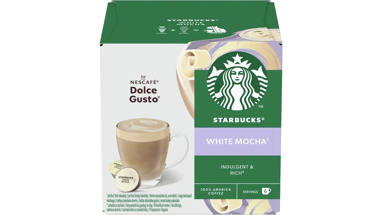 Kapsle Starbucks Dolce Gusto White Mocha 12 ks