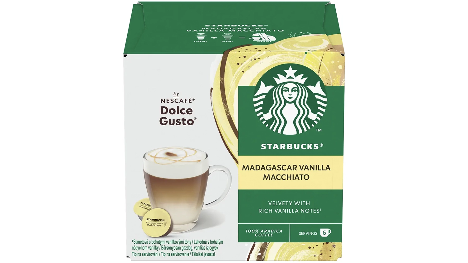 Kapsuly Starbucks Dolce Gusto Madagascar Vanilla Macchiato 12 ks