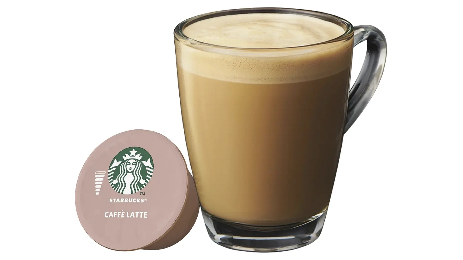 K&aacute;va Starbucks Caff&eacute; Latte pripraven&aacute; z kaps&uacute;l Dolce Gusto