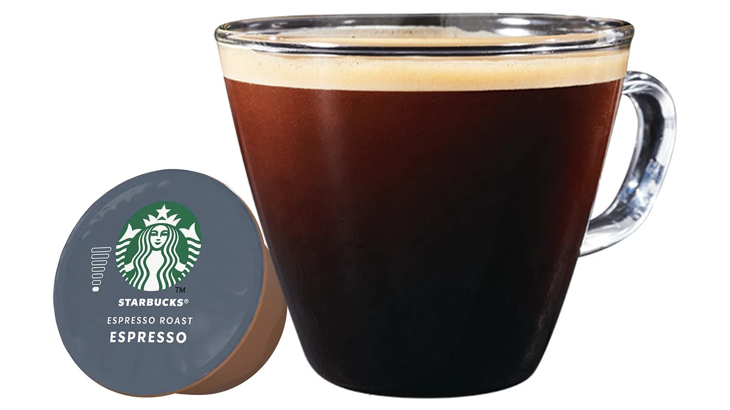 Espresso Starbucks Espresso Roast připravené z kapslí Dolce Gusto