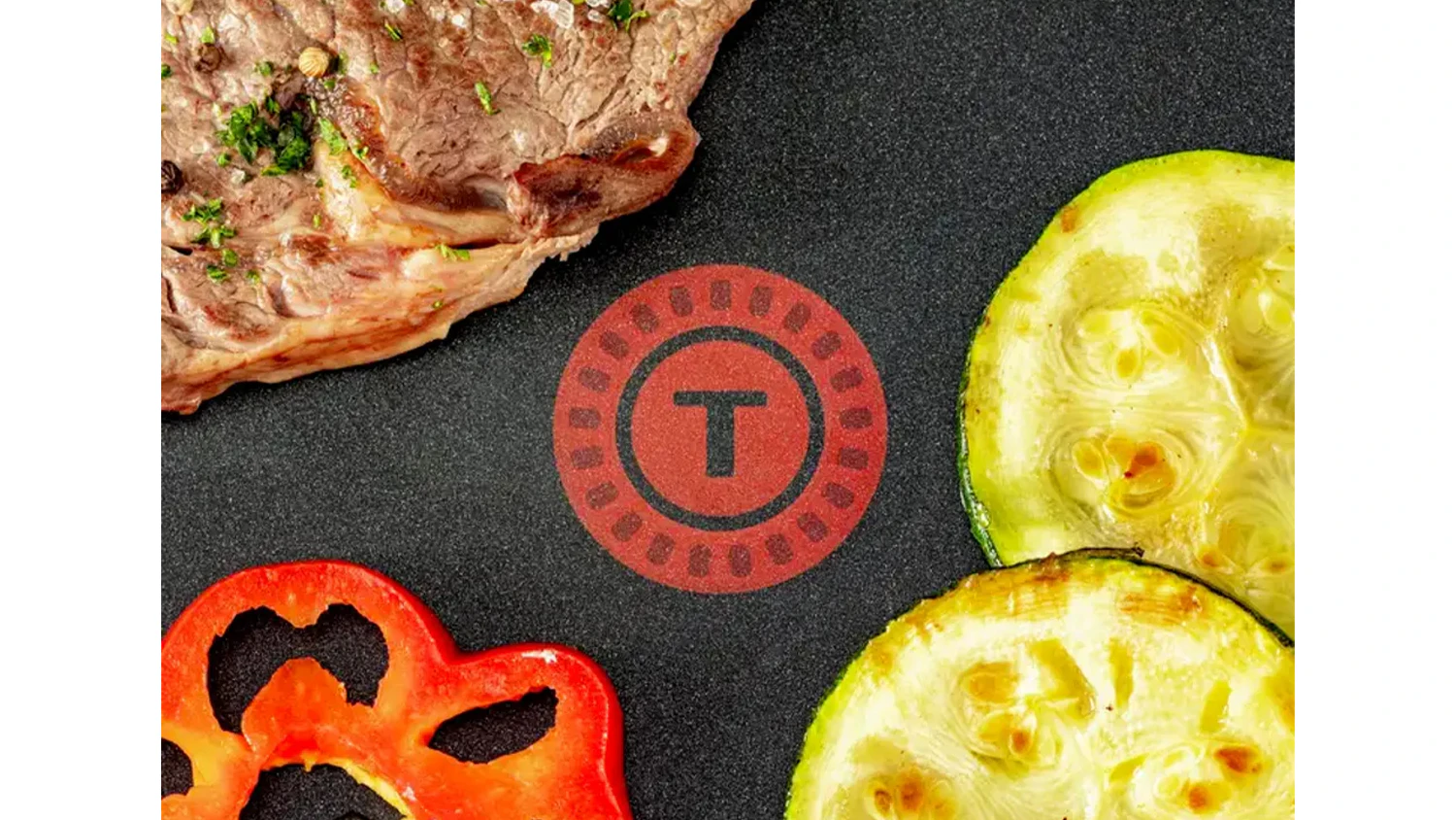 Stolní gril Tefal Malaga Successor CB503813 s viditelným rovnoměrným rozložením tepla na grilovací ploše