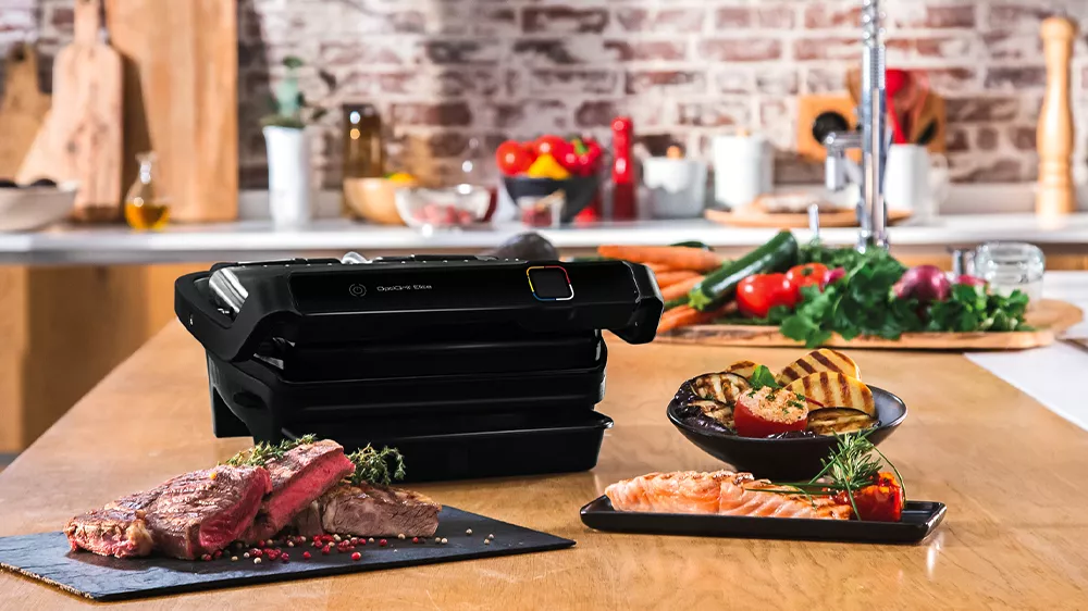 Elektrick&yacute; kontaktn&iacute; gril Tefal GC750830 OptiGrill Elite