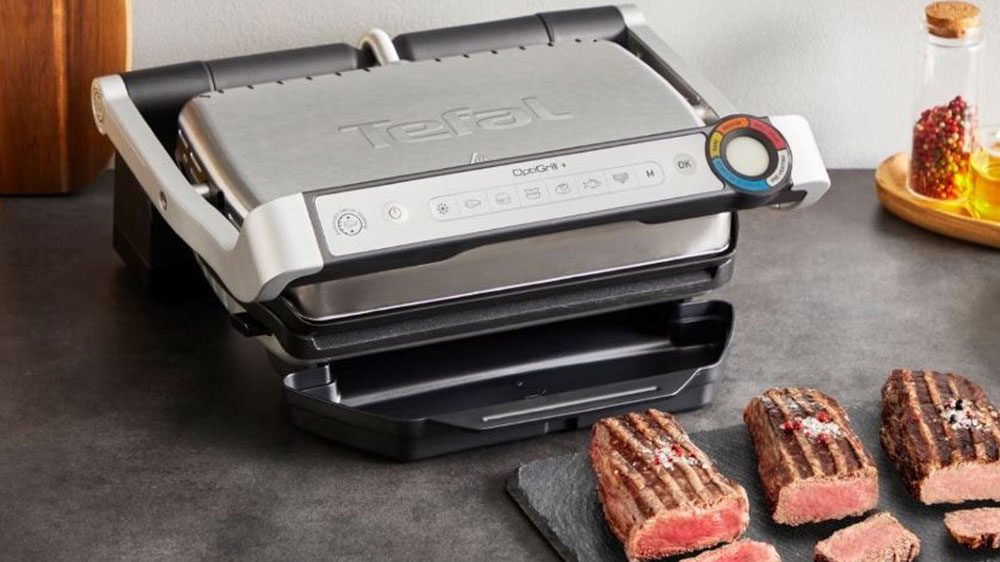 Inteligentní gril Tefal Optigrill+ GC718D10 s upečeným masem_04