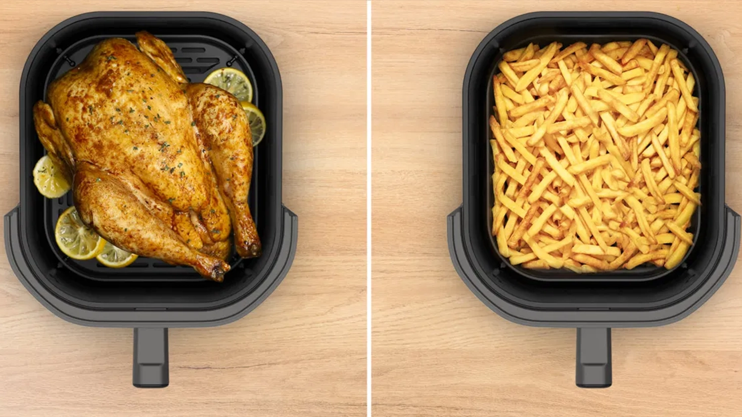 Jídla uvařená v horkovzdušné fritéze Tefal Easy Fry Infrared EY832HE0