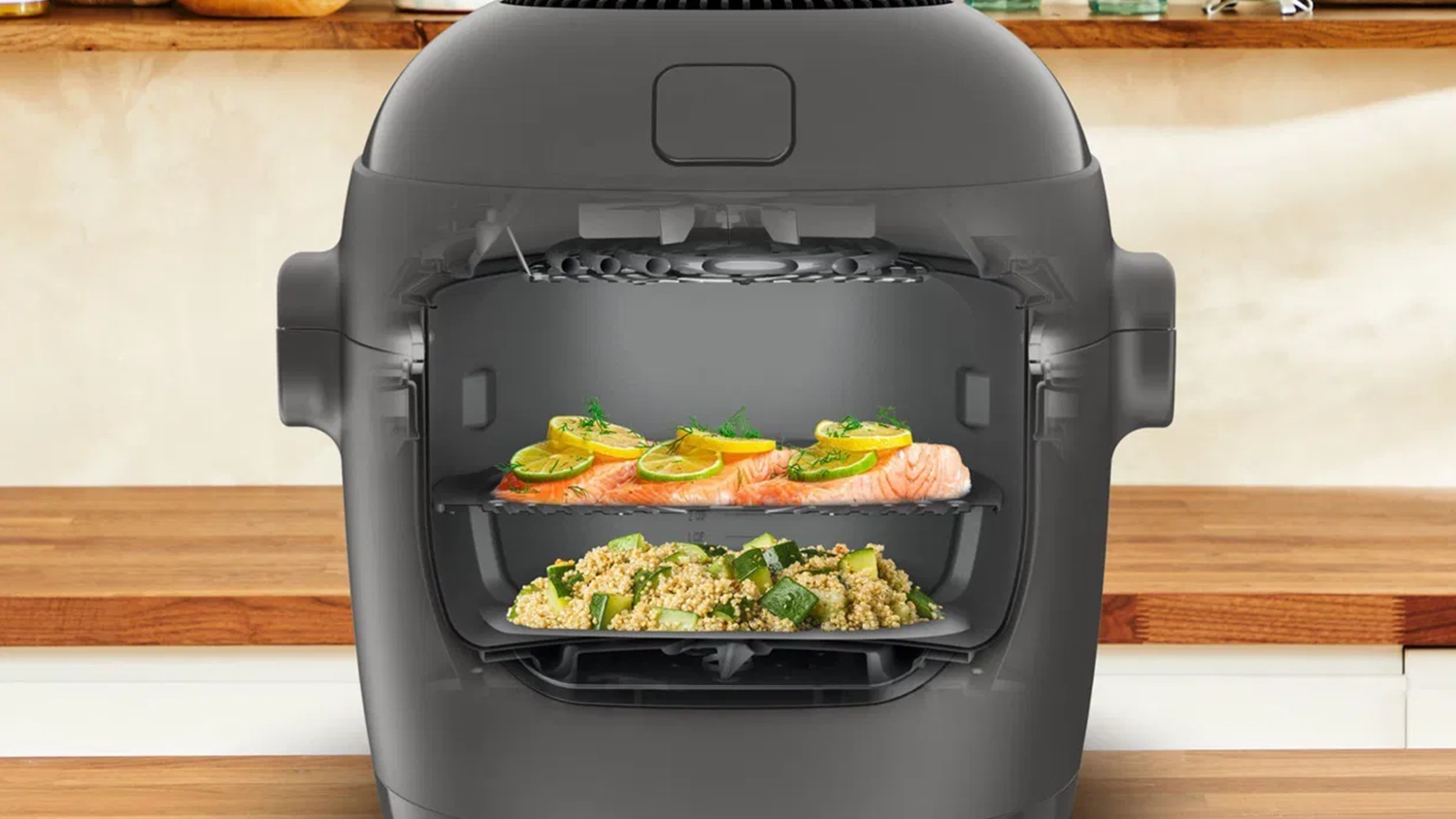 Víceúrovňové pečení v multifunkčním hrnci Tefal MY731BF0