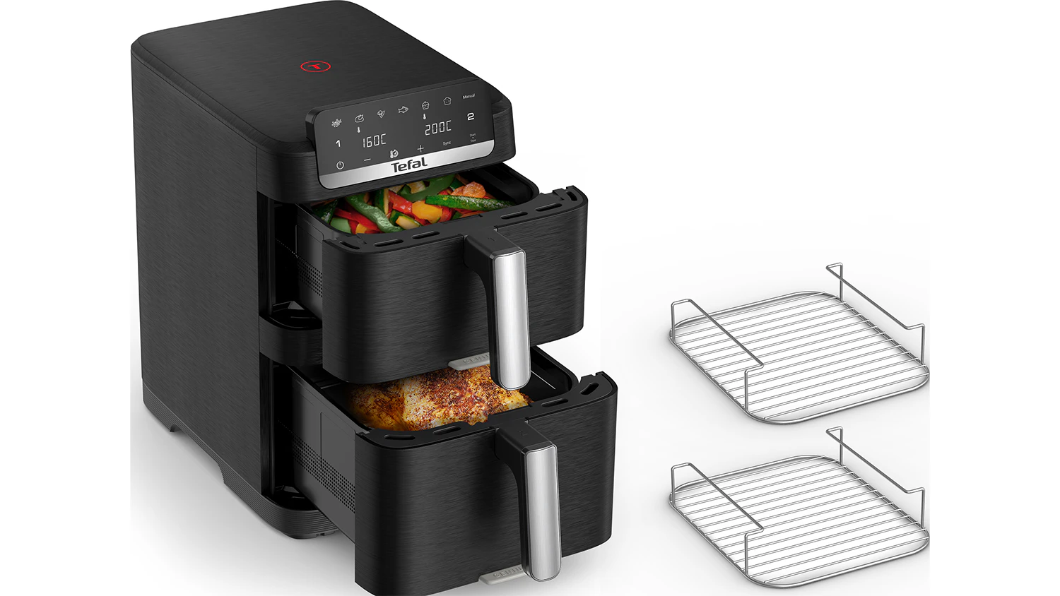 Oddeľovacie mriežky teplovzdu&scaron;nej frit&eacute;zy Tefal