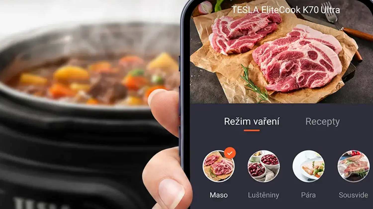 Prostředí aplikace TESLA Smart