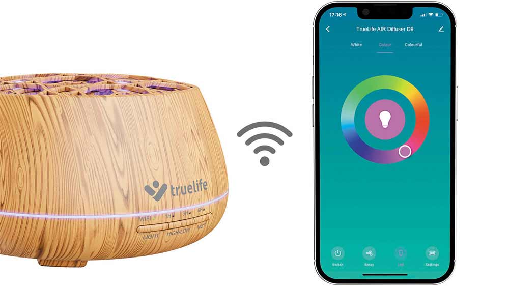 Aroma difuzér TrueLife AIR D9 Smart s aplikací v mobilu _04