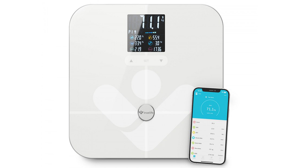 Fitnes váha TRUELIFE FitScale W7 BT White