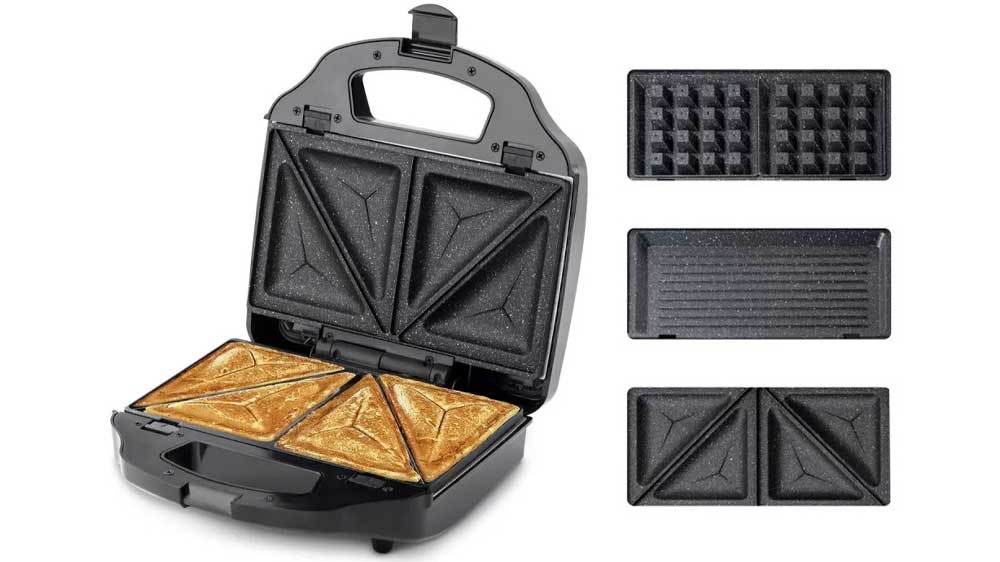 Toustovač Ufesa Cook & Fun SW7950 3v1 s výměnnými deskami_02