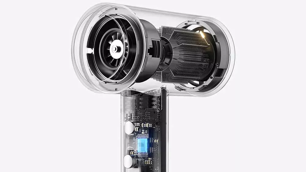 Vnútorná konštrukcia fénu na vlasy Xiaomi High-speed Ionic_02