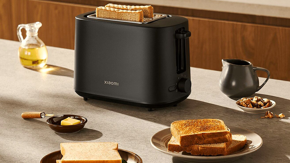 Topinkovač Xiaomi Toaster EU s připravenou snídaní_02