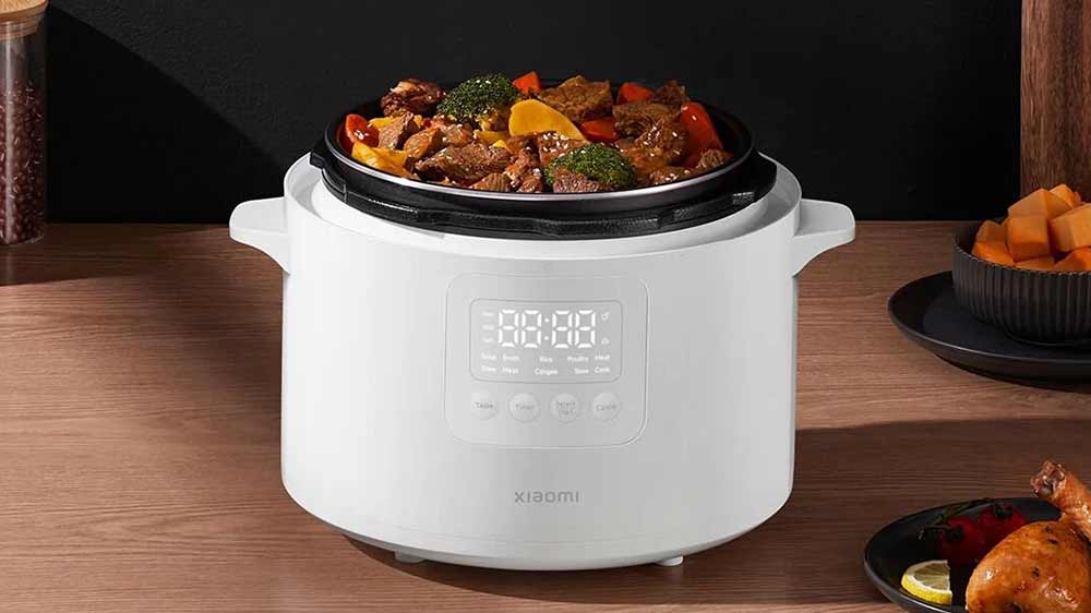 Elektrický tlakový hrnec Xiaomi s připraveným jídlem_02